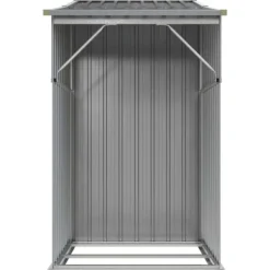 Skure, Garager & Carports^Haveskur i galvaniseret stål - Multiskur til værktøjer | Størrelse: 277x93x179 cm | Farve: Grå
