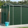 Haveskur i galvaniseret stål - Robuste opbevaringsløsninger | Farve: Grøn | Størrelse: 191x725x198 cm Skure, Garager & Carports