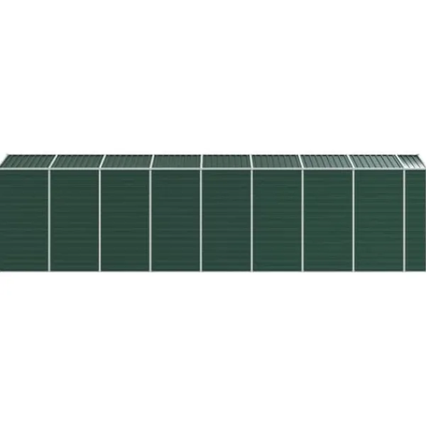 Haveskur i galvaniseret stål - Robuste opbevaringsløsninger | Farve: Grøn | Størrelse: 191x725x198 cm Skure, Garager & Carports