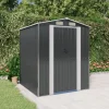 Skure, Garager & Carports^Haveskur i galvaniseret stål - Rummelig opbevaringsløsning | Farve: Antracitgrå | Størrelse: 192x191x223 cm
