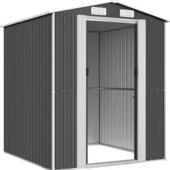 Skure, Garager & Carports^Haveskur i galvaniseret stål - Rummelig opbevaringsløsning | Farve: Antracitgrå | Størrelse: 192x191x223 cm