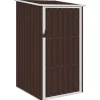 Sale Haveskur i galvaniseret stål - Holdbart opbevaringsskur | Farve: Brun | Størrelse: 87x98x159 cm Skure, Garager & Carports