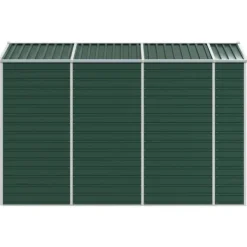 Online Haveskur i galvaniseret stål - Multifunktionel opbevaring | Farve: Grøn | Størrelse: 191x300x198 cm Skure, Garager & Carports