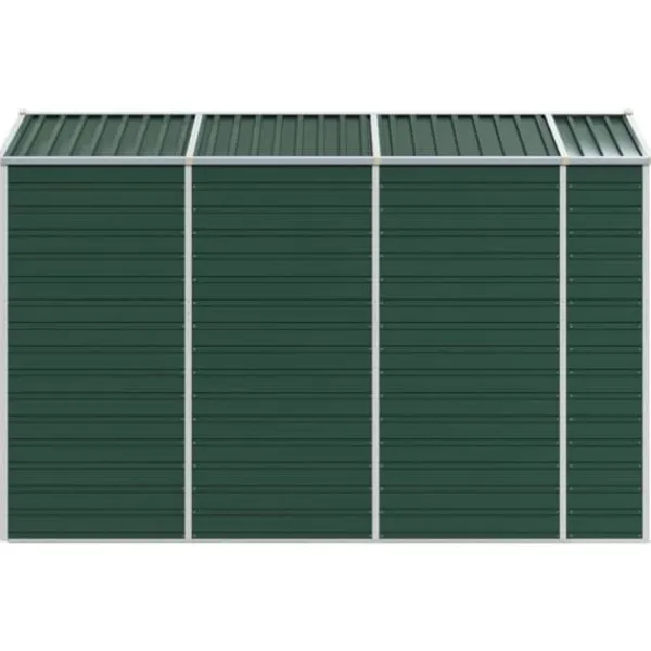Online Haveskur i galvaniseret stål - Multifunktionel opbevaring | Farve: Grøn | Størrelse: 191x300x198 cm Skure, Garager & Carports