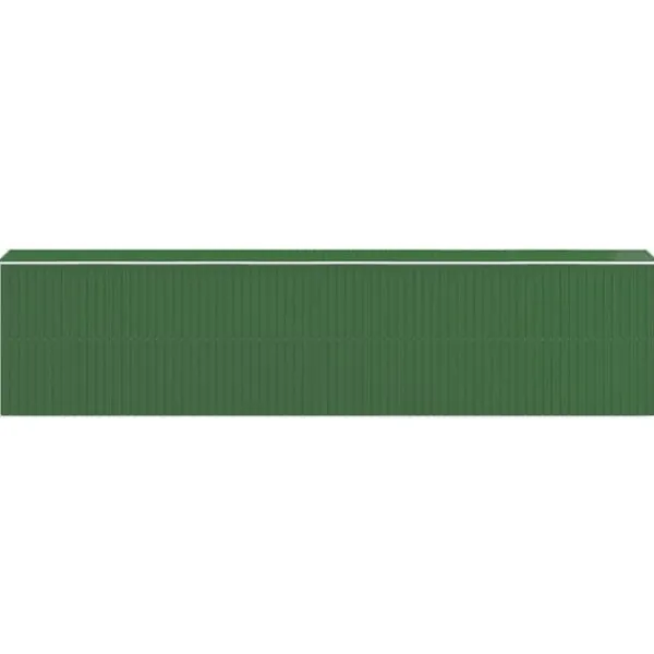 Skure, Garager & Carports^Haveskur i galvaniseret stål - Rummelig opbevaringsløsning | Farve: Grøn | Størrelse: 192x85x223 cm