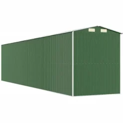 Skure, Garager & Carports^Haveskur i galvaniseret stål - Rummelig opbevaringsløsning | Farve: Grøn | Størrelse: 192x85x223 cm