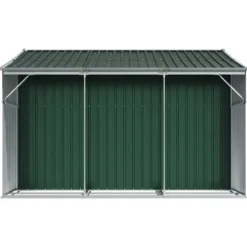 Skure, Garager & Carports^Haveskur i galvaniseret stål - Opbevaringsskur til haveværktøj | Farve: Grøn | Størrelse: 277x279x179 cm