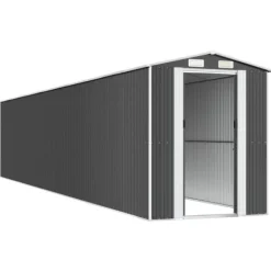 Skure, Garager & Carports^Haveskur i galvaniseret stål - Rummelig opbevaring | Farve: Antracitgrå | Størrelse: 192x102x223 cm