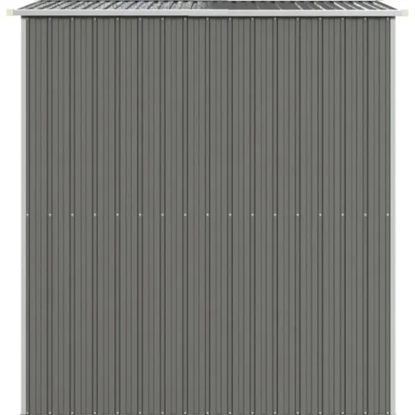Best Haveskur i galvaniseret stål - Rummelig opbevaringsløsning | Farve: Lysegrå | Størrelse: 192x191x223 cm Skure, Garager & Carports