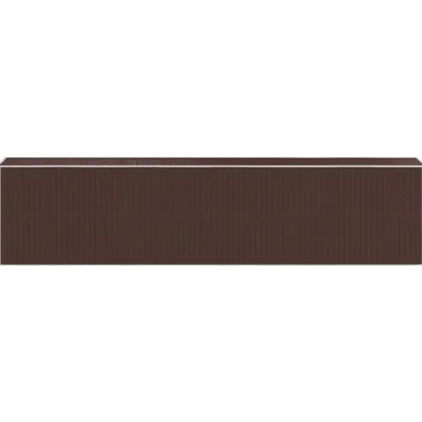 Skure, Garager & Carports^Haveskur i galvaniseret stål - Smart opbevaringsløsning | Farve: Mørkebrun | Størrelse: 192x85x223 cm