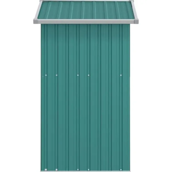 Skure, Garager & Carports^Haveskur i galvaniseret stål - Rummelig opbevaringsløsning | Størrelse: 126x97,5x177 cm | Farve: Grøn