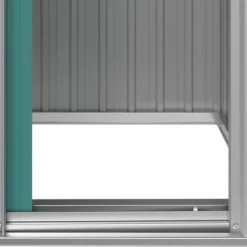 Skure, Garager & Carports^Haveskur i galvaniseret stål - Rummelig opbevaringsløsning | Størrelse: 126x97,5x177 cm | Farve: Grøn