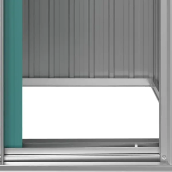 Skure, Garager & Carports^Haveskur i galvaniseret stål - Rummelig opbevaringsløsning | Størrelse: 126x97,5x177 cm | Farve: Grøn