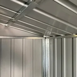 Best Haveskur i galvaniseret stål - Opbevaringsløsning | Farve: Lysebrun | Størrelse: 191x130x198 cm Skure, Garager & Carports