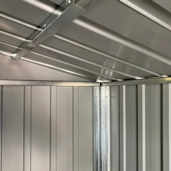 Best Haveskur i galvaniseret stål - Opbevaringsløsning | Farve: Lysebrun | Størrelse: 191x130x198 cm Skure, Garager & Carports