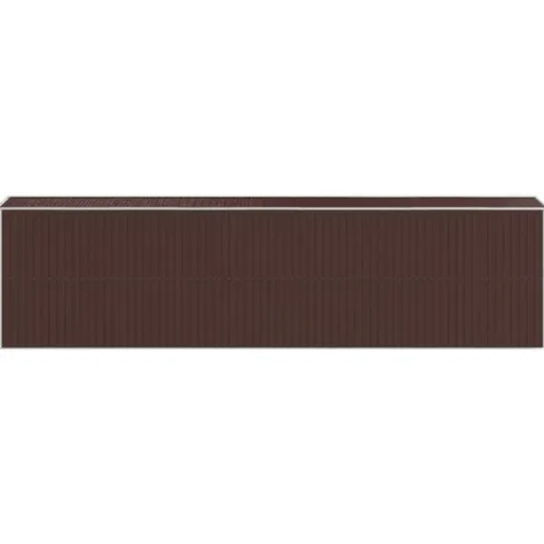 Skure, Garager & Carports^Haveskur i galvaniseret stål - Rummelig opbevaringsløsning | Farve: Mørkebrun | Størrelse: 192x77x223 cm