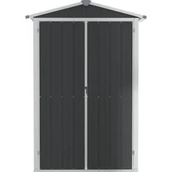 Haveskur i galvaniseret stål - Opbevaringsskur | Farve: Antracitgrå | Størrelse: 116x45x175 cm Skure, Garager & Carports