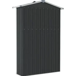 Haveskur i galvaniseret stål - Opbevaringsskur | Farve: Antracitgrå | Størrelse: 116x45x175 cm Skure, Garager & Carports