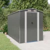 Hot Haveskur i galvaniseret stål - Rummelig opbevaringsløsning | Farve: Lysegrå | Størrelse: 192x357x223 cm Skure, Garager & Carports