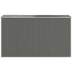 Hot Haveskur i galvaniseret stål - Rummelig opbevaringsløsning | Farve: Lysegrå | Størrelse: 192x357x223 cm Skure, Garager & Carports