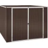 New Haveskur i galvaniseret stål - Robust opbevaring til haven | Størrelse: 195x198x159 cm | Farve: Brun Skure, Garager & Carports