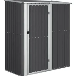 Hot Haveskur i galvaniseret stål - Udendørs opbevaring | Farve: Antracitgrå | Størrelse: 180,5x97x209,5 cm Skure, Garager & Carports