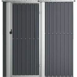 Hot Haveskur i galvaniseret stål - Udendørs opbevaring | Farve: Antracitgrå | Størrelse: 180,5x97x209,5 cm Skure, Garager & Carports