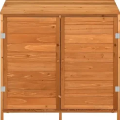 Skure, Garager & Carports^Haveskur i massivt fyrretræ - Opbevaringsskur til haven | Farve: Brun | Størrelse: 102x52x112 cm