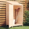 Best Haveskur i massivt grantræ - Robust opbevaring til haven | Størrelse: 55x52x112 cm Skure, Garager & Carports