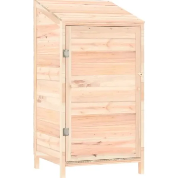 Best Haveskur i massivt grantræ - Robust opbevaring til haven | Størrelse: 55x52x112 cm Skure, Garager & Carports