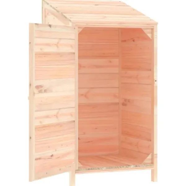Best Haveskur i massivt grantræ - Robust opbevaring til haven | Størrelse: 55x52x112 cm Skure, Garager & Carports