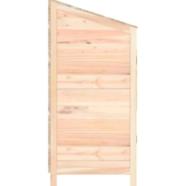Best Haveskur i massivt grantræ - Robust opbevaring til haven | Størrelse: 55x52x112 cm Skure, Garager & Carports