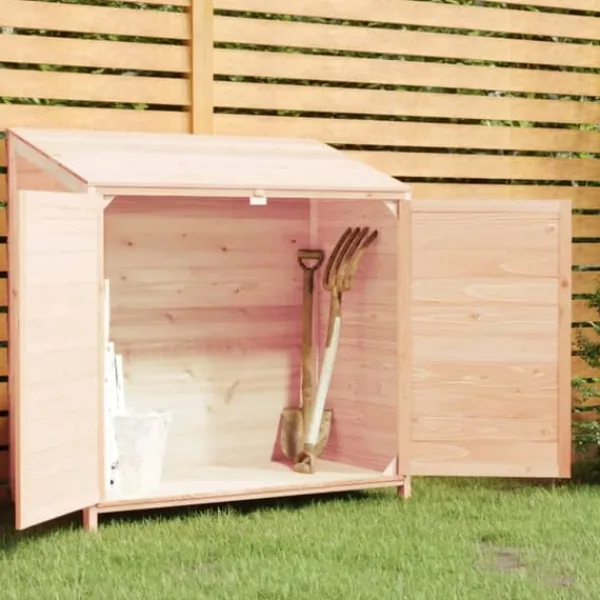 Skure, Garager & Carports^Haveskur i massivt grantræ - Opbevaring til haven | Størrelse: 102x52x112 cm