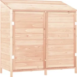 Skure, Garager & Carports^Haveskur i massivt grantræ - Opbevaring til haven | Størrelse: 102x52x112 cm