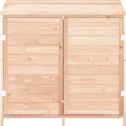 Skure, Garager & Carports^Haveskur i massivt grantræ - Opbevaring til haven | Størrelse: 102x52x112 cm