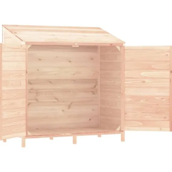 Skure, Garager & Carports^Haveskur i massivt grantræ - Opbevaring til haven | Størrelse: 102x52x112 cm