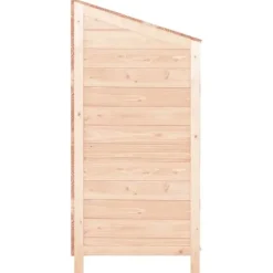 Skure, Garager & Carports^Haveskur i massivt grantræ - Opbevaring til haven | Størrelse: 102x52x112 cm