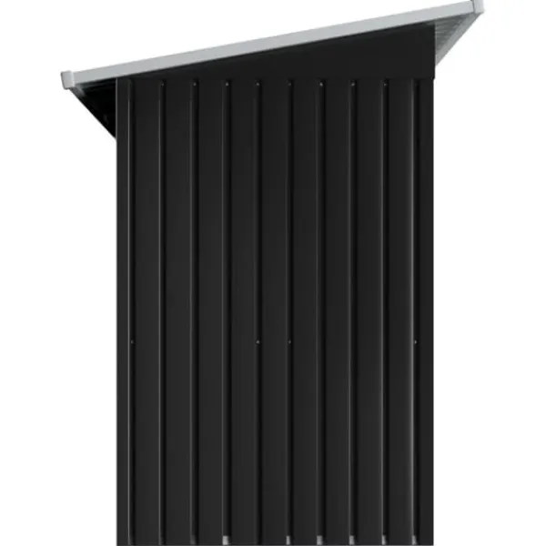 Best Haveskur i stål - Galvaniseret lagerskur med ventilationsåbninger | Farve: Antracitgrå Skure, Garager & Carports