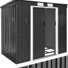 Clearance Haveskur med skråt tag - grå/hvid Skure, Garager & Carports