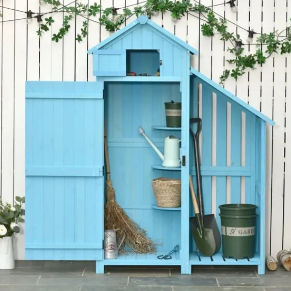 Skure, Garager & Carports^Haveskur, 130x54,5x180 cm, Blå