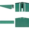 Best Haveskur 257x990x181 cm galvaniseret stål grøn - Haveskur - Haveskure - Home & Living Skure, Garager & Carports