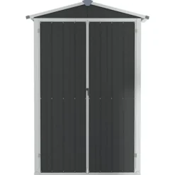 Skure, Garager & Carports^Haveskur 116x45x175 cm galvaniseret stål antracitgrå - Haveskur - Haveskure - Home & Living