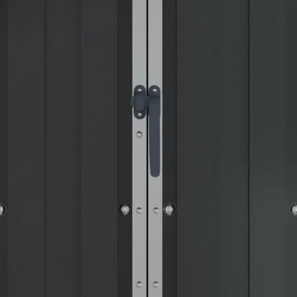 Skure, Garager & Carports^Haveskur 116x45x175 cm galvaniseret stål antracitgrå - Haveskur - Haveskure - Home & Living