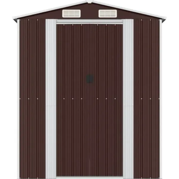 Skure, Garager & Carports^Haveskur 192x191x223 cm galvaniseret stål mørkebrun - Haveskur - Haveskure - Home & Living