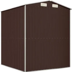 Skure, Garager & Carports^Haveskur 192x191x223 cm galvaniseret stål mørkebrun - Haveskur - Haveskure - Home & Living
