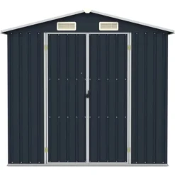 Skure, Garager & Carports^Haveskur 205x129x183 cm galvaniseret stål antracitgrå - Haveskur - Haveskure - Home & Living