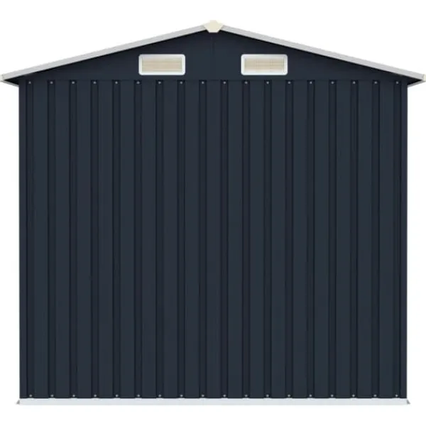 Skure, Garager & Carports^Haveskur 205x129x183 cm galvaniseret stål antracitgrå - Haveskur - Haveskure - Home & Living