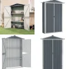 Skure, Garager & Carports^Haveskur 116x45x175 cm galvaniseret stål grå - Haveskur - Haveskure - Home & Living