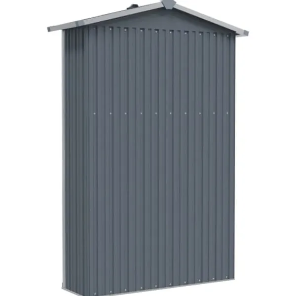Skure, Garager & Carports^Haveskur 116x45x175 cm galvaniseret stål grå - Haveskur - Haveskure - Home & Living