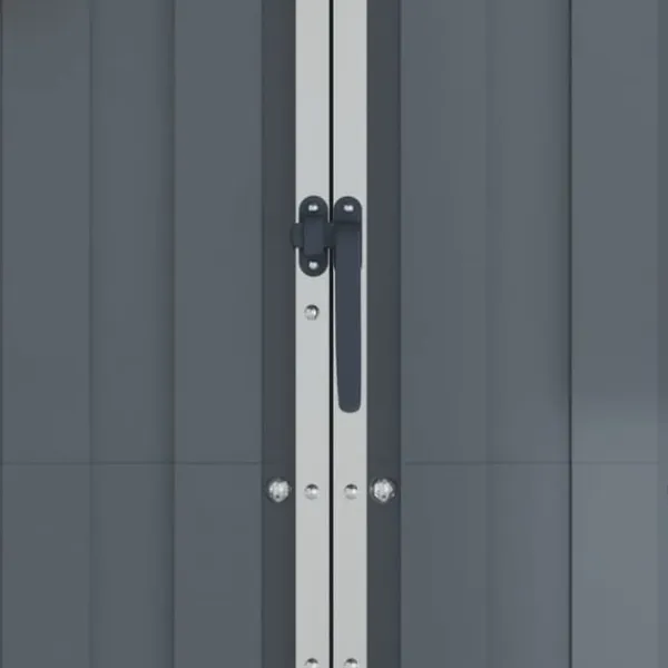 Skure, Garager & Carports^Haveskur 116x45x175 cm galvaniseret stål grå - Haveskur - Haveskure - Home & Living